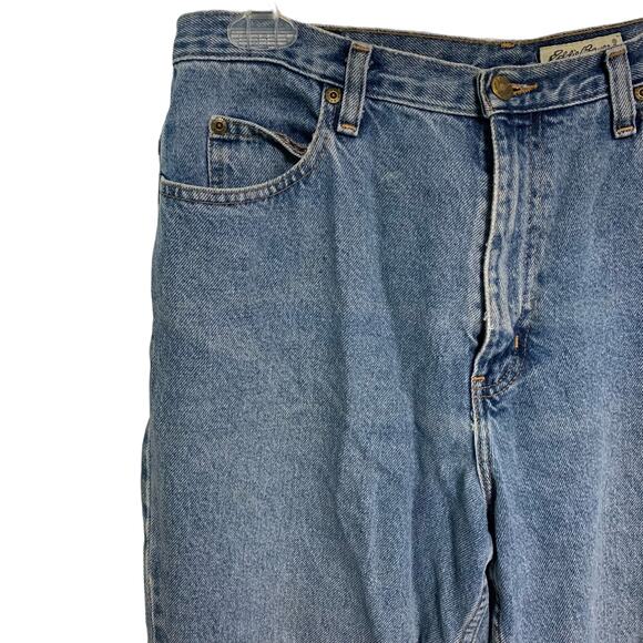 Eddie Bauer Vintage Y2K Women’s Medium Wash High Waisted Jeans Size 12P - Picture 4 of 7